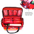 EP-FLEX4D PRO emergency duffel bag open with organizer pouches and D sized oxygen tank in side pocket
