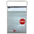 Fireproof water resistant document pouch shown open with zippered top and Safe Bag logo