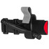 CAT Tourniquet Gen 7 in black, shown at an angle with windlass rod and red tip strap