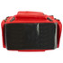 Bottom of the red Deluxe EP-FLEX4Z emergency backpack showing reinforced black waterproof base