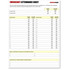Emergency attendance sheet form for classroom student accountability
