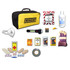 Contents of the Compact Car Roadside Emergency Kit (1 Person): Emergency bag, LED flare, flashlight, dust mask, water, gloves
