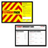 StudentPack emergency kit front label and student emergency card with contact information fields