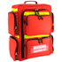 Red Rapid Rescue 5 bleeding control kit backpack closed with reflective stripes and label