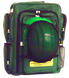 EP-FLEX CERT backpack with hard hat secured in the external mesh net