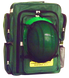 Deluxe EP-FLEX4 CERT backpack with hard hat held in the attached mesh net