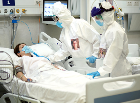 Pandemic Patient on Ventilator