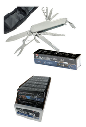 14-IN-1 Multi-Function Full Stainless Steel Knife With Carrying Case