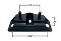 Ford OEM Style Rubber Transmission Mount 