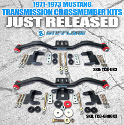 JUST RELEASED! Two New 1971-1973 Mustang Transmission Crossmember Kits 