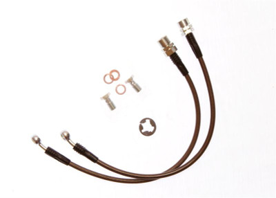 Stainless Steel Brake Hose Kit 1985-1993 Mustang FRONT with SN95 front cal Stainless Steel Brake Hose Kit 1985-1993 Mustang FRONT with SN95 front cal