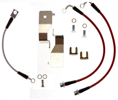 Stainless Steel Brake Hose Kit 1994-1995 Mustang (Rear + Chassis hose) Stainless Steel Brake Hose Kit 1994-1995 Mustang (Rear + Chassis hose)