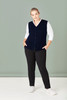 Womens Button Front Knit Vest CK961LV