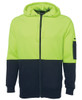 HI VIS FULL ZIP FLEECY HOODIE 6HVH