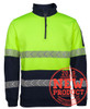 HI VIS ½ ZIP SEGMENTED TAPE FLEECE 6HZS