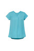 Womens Kayla V-neck Pleat Blouse RB967LS