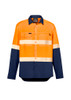 Mens Hi Vis Outdoor Lightweight vented Segmented Tape L/S Shirt ZW470