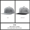 Grey Marle Flannel with Snap Back Pro Styling HW 4135