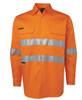 Jb's Hi Vis L/S (D+N) 150g Work Shirt 6DNWL