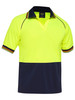 Bisley Recycle Two Tone Hi Vis Short Sleeve Polo BK1440