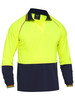 Bisley Recycle Two Tone Hi Vis Long Sleeve Polo BK6440