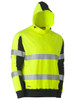 Taped Two Tone Hi Vis Contrast 4 Way Stretchy Hoodie BK6815T