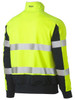 Taped Two Tone Hi Vis Contrast Stretchy 1/4 Zip Pullover BK6817T