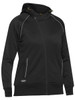 Women's Fleece Zip Front Hoodie with Sherpa Lining BKL6925