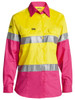 Women's Taped Hi Vis Cool Lightweight Drill Shirt BL6696T