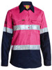 Women's Taped Hi Vis Cool Lightweight Drill Shirt BL6896