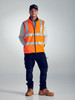 Taped Hi Vis Reversible Puffer Vest BV0330HT