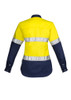 ZWL123 Womens Hi Vis Spliced Vented Industrial Shirt - Hoop Taped