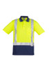 ZH233 Mens Hi Vis Spliced Moisture Wicking Polo - Short Sleeve Shoulder Taped