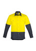 ZW122 Mens Vented Hi Vis Spliced Industrial Shirt