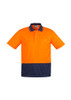 ZH231 Unisex Hi Vis Moisture wicking breathable  Basic Spliced Polo - Short Sleeve