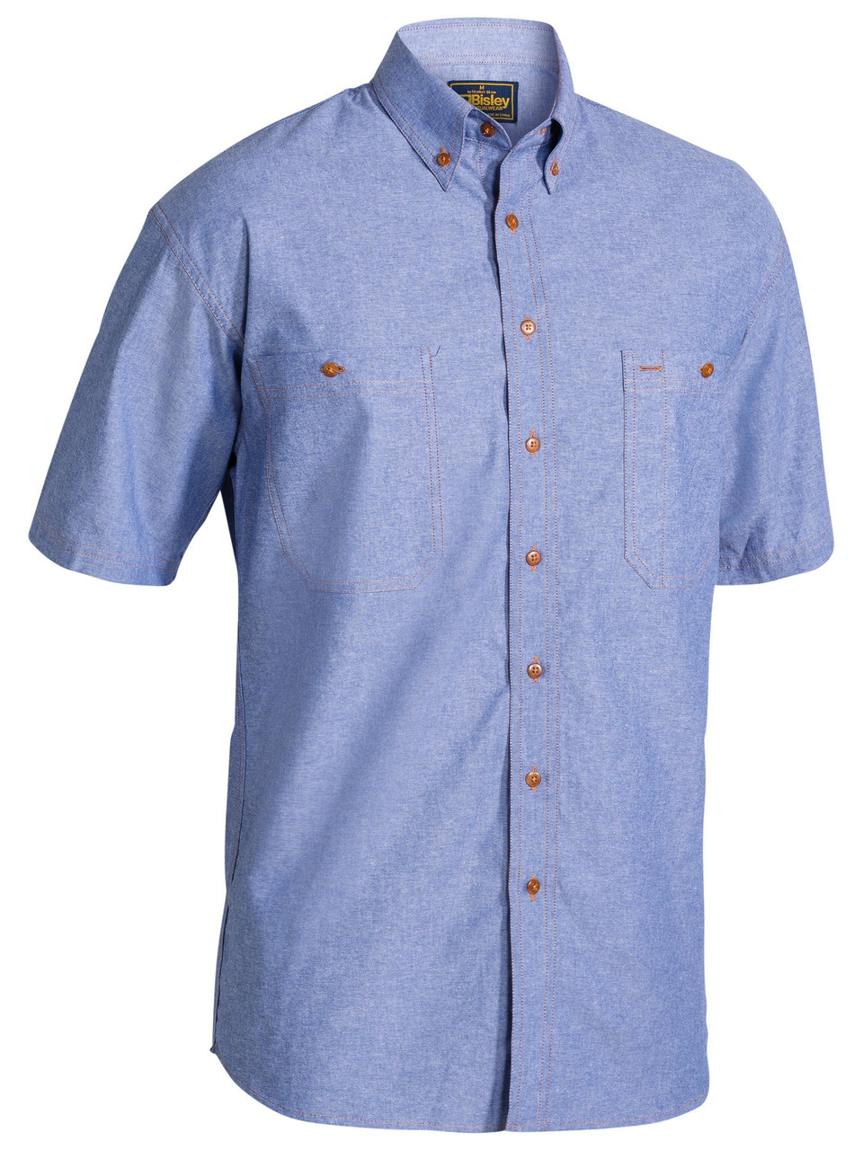 Bisley Chambray Shirt B71407 Boots And Workwear - Main Image