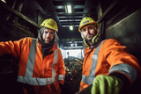 How do pockets in the safety workwear enhance functionality and safety?
