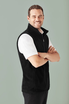 MENS PLAIN MICRO FLEECE VEST  F233MN