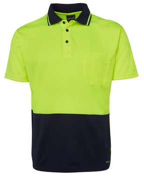 ADULTS  HI VIS NON CUFF TRADITIONAL POLO 6HVNC - Adults