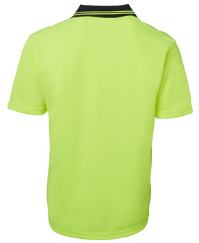 HI VIS S/S NON BUTTON POLO 6HNB