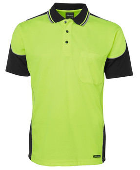 HI VIS CONTRAST PIPING POLO 6HCP4