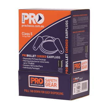 PROBULLET DISPOSABLE CORDED EARPLUGS- EPOC