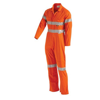 Hi-Vis Lightweight Single Tone Taped Coverall with Nylon Press Studs W4001