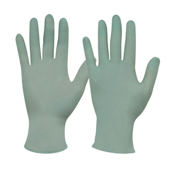 BIODEGRADABLE DISPOSABLE GREEN NITRILE POWDER FREE GLOVES : BDNGPF