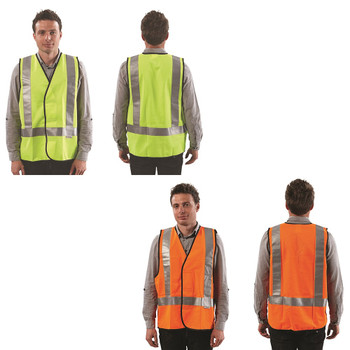 FLURO H BACK SAFETY VEST - DAY/NIGHT USE : VDN