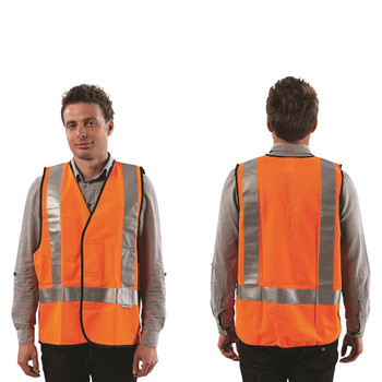 FLURO H BACK SAFETY VEST - DAY/NIGHT USE : VDN