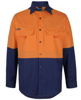 Jb's Hi Vis Ripstop L/S Fishing Shirt 6HNRL