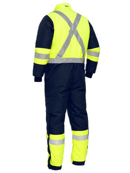 X Taped Two Tone Hi Vis Freezer Coverall BC6453T