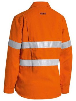 TenCate Tecasafe® Plus 580 Women's Taped Hi Vis Lightweight FR Vented Shirt BL8097T