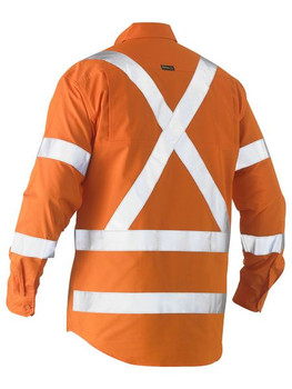 Bisley Recycle X Taped Hi Vis Drill Shirt BS6266XT